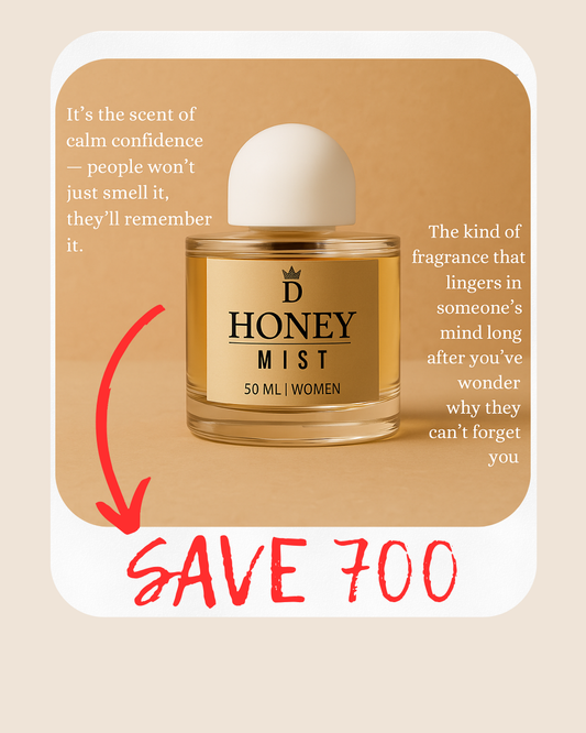 Honey Mist - Sweet Vanilla Honey Perfume | Long-Lasting Gourmand Fragrance | Warm Cozy Scent