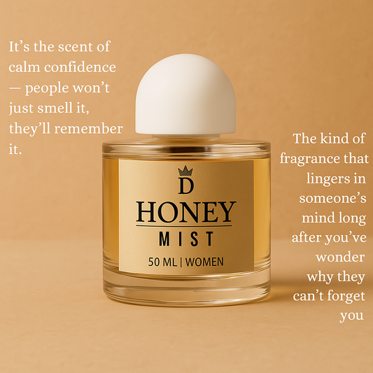 Honey Mist - Sweet Vanilla Honey Perfume | Long-Lasting Gourmand Fragrance | Warm Cozy Scent