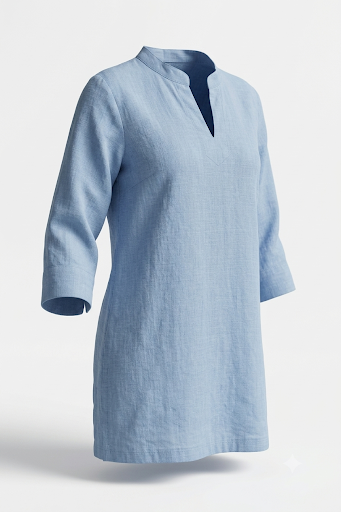 SKY BLUE KURTI FOR WOMEN